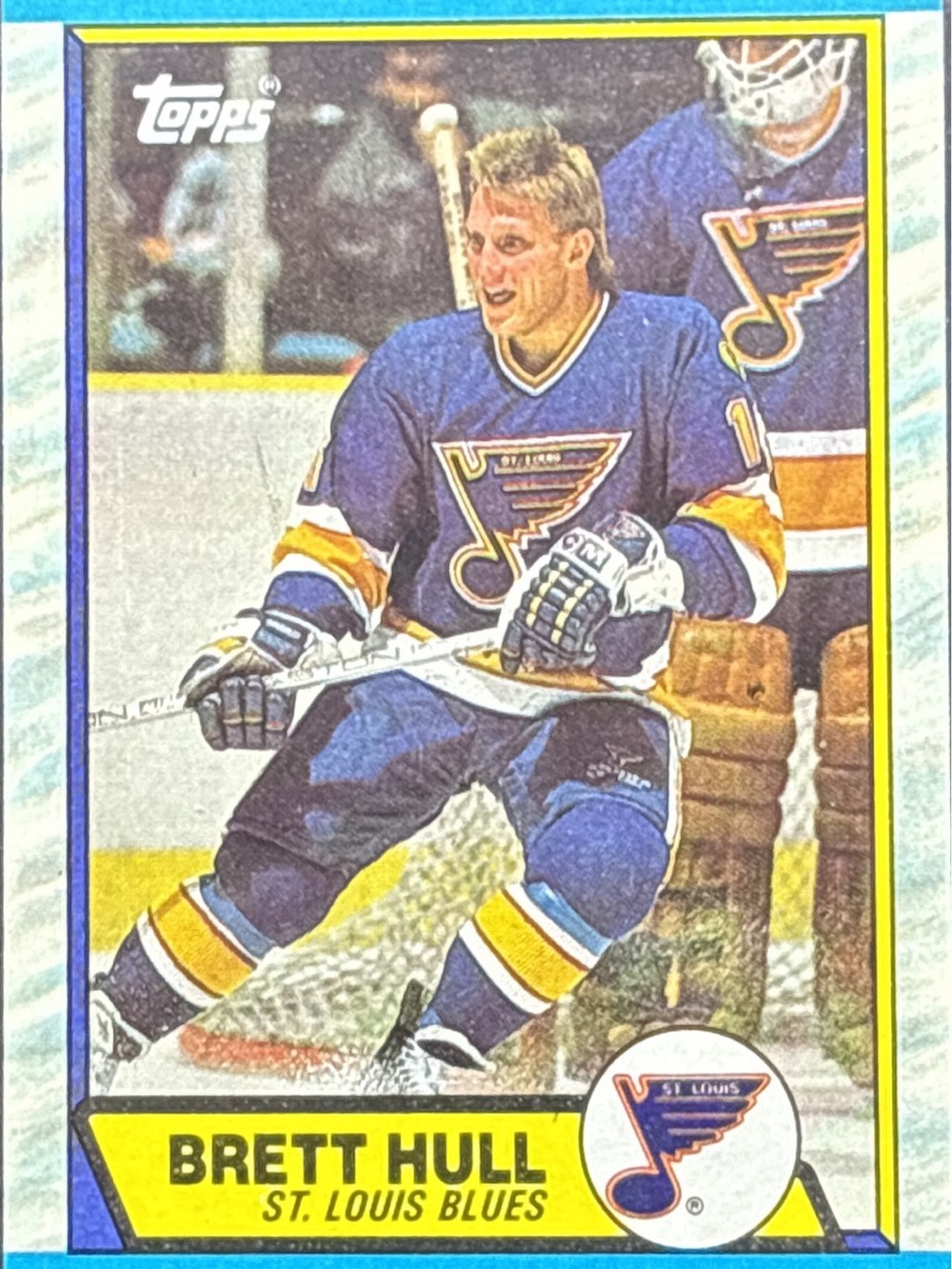 Topps Brett Hull St. Louis Blues Hockey Card